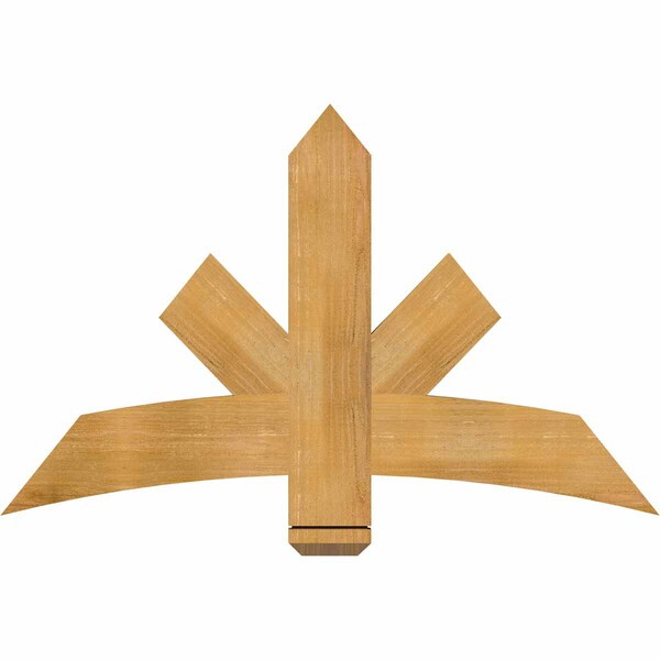 Ekena Millwork Alberta Rough Sawn Timber Gable Bracket, Western Red Cedar, 48"W x 30"H x 2"D x 6"F, 15/12 Pitch GBW048X30X0206ALB00RWR - main